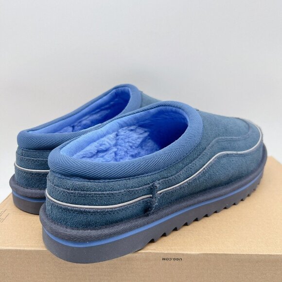 UGG TASMAN CALI WAVE BLUE SUEDE/ SHEEPWOOL SLIPPERS S/N 1136700 Mens US 11 D - Picture 6 of 14